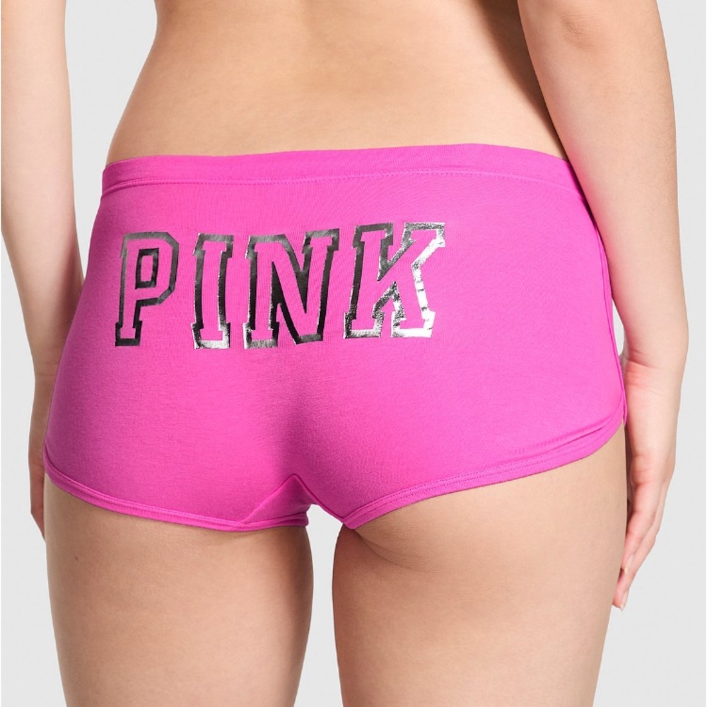 🩷VS Pink Ltd. Edition Fashion Show cotton dorm boyshort panty sz L, XL NWT